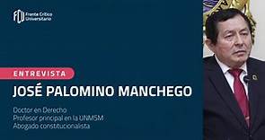 Ponencia Magistral: José Palomino Manchego