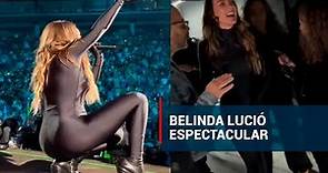 Belinda DESLUMBRA con espectacular traje negro en Monterrey