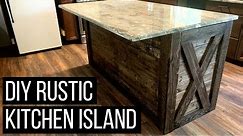 DIY Kitchen Island | Rustic Kitchen Island Makeover Under $150