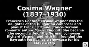 Cosima Wagner (1837–1930). Find public domain images of Cosima Wagner (1837–1930) at https://PICR...