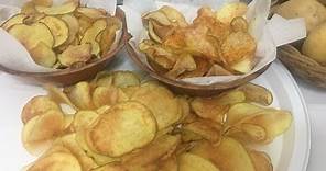 Patatine Chips Fatte in Casa, Fritte e al Forno
