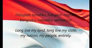 Indonesian National Anthem - "Indonesia Raya" (ID/EN)