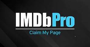 IMDbPro Tutorial | How to Claim Your Page on IMDbPro