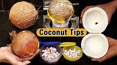 How to remove the coconut meat from the shell | How to Store coconut for a month