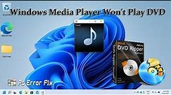 Fixed: Windows Media Player Won't Play DVD | Working Tutorial | PC Error Fix