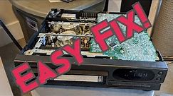 VCR Fix - VHS Tapes Not Rewinding - Easy Fix