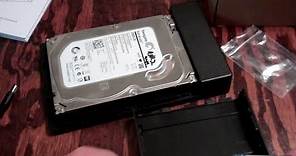 AmazonBasics 3.5 SATA External Hard Drive Enclosure Overview & Test