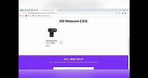 How to download and install Logitech HD Webcam C310 Driver on Windows PC