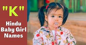⚡Hindu Baby Girl Names starting with "K" || "K" letter Baby Girl Names | Baby Girl Names Hindu