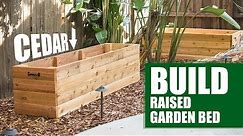 Build Your Own Cedar Raised Garden Bed | DIY