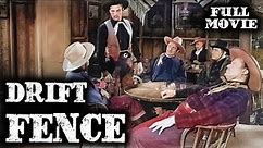 DRIFT FENCE | Buster Crabbe | Full Western Movie | English | Wild West | Free Movie