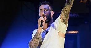 Adam Levine Shows Off Gigantic Back Tattoo