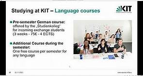 Karlsruhe Institute of Technology, Germany Information Session