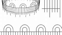 Poshions Garden Fence with 4mm Thick Metal Wire Decorative Fence Panels Garden Border Fence Small Fence Panels 17"W x 32"H Outdoor Fence for Dogs 14 Pieces Black Rabbit Fence