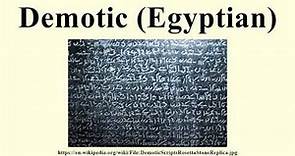 Demotic (Egyptian)