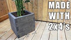 DIY Planter Box with 2x4's - How to make