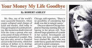 Robert Ashley - Your Money My Life Goodbye