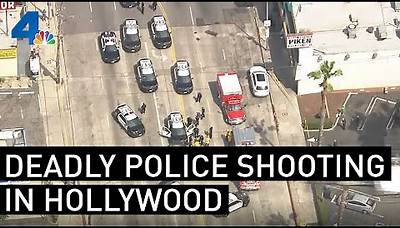 Deadly LAPD Shooting Shuts Down Sunset Boulevard in Hollywood | NBCLA