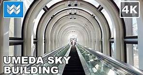 [4K] WORLD'S HIGHEST ESCALATOR - Umeda Sky Building Walking Tour | Osaka, Japan Travel Guide
