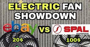 ELECTRIC FAN SHOWDOWN - Ebay Electric Fan vs SPAL Electric Fan. Is SPAL The Best?