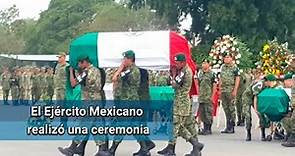 Despiden con honores a militares fallecidos en enfrentamiento de Tamaulipas