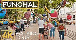 FUNCHAL, capital of Madeira Island - 4K City Walking Tour with Real Sounds?