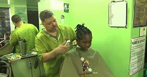 500 South Side students get free haircuts, school supplies before returning to CPS classrooms