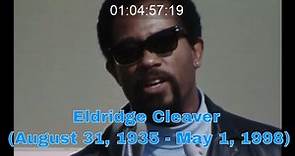 Black Panther History: Eldridge Cleaver (August 31, 1935 - May 1, 1998)