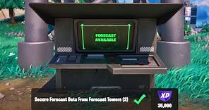 Secure Forecast Data From Forecast Towers - Fortnite Quests