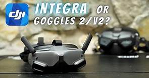 DJI Goggles Integra vs. Goggles 2 and V2. Real world FPV drone pilot's perspective