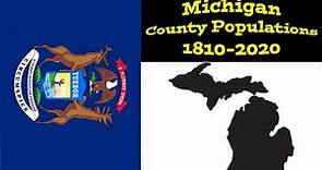 Michigan County Populations | 1810-2020