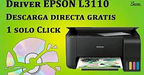 Epson L3110 Descargar e Instalar Driver Sin CD Gratis 1 Link Windows XP Vista 7 8 10 11 Mac Linux ✅