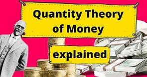 Quantity Theory of Money - Irving Fisher