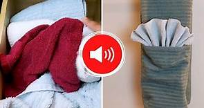 Come piegare gli asciugamani SALVA SPAZIO 😎
