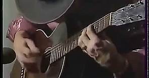 Stevie Ray Vaughan Acoustic Guitar Solo- RARE Video Footage