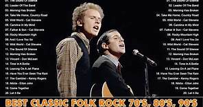 Best of Folk Rock & Country Music All Time - Classic Folk Rock - Don McLean, Jim Croce, John Denver
