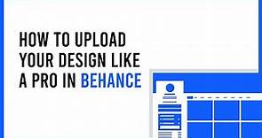 How to Upload Your Design on Behance