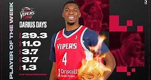 Darius Days Named G League Player Of The Week: January 31