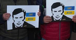 Protestas para liberar por su estado de salud a Mijaíl Saakashvili