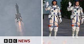 Rocket launches first Chinese civilian into space - BBC News