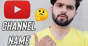 Youtube channel name ideas [ select unique name for channel ] | Youtube channel names 2021 #short