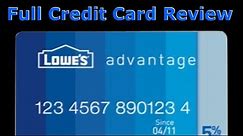 Credit Card Review: Lowe's Advantage Credit Card