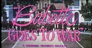 1959 Babette Goes To War - Movie Trailer