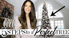 5 STEPS To Decorating The PERFECT Christmas Tree!