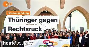 heute journal 25.01.24 Bündnis "Weltoffenes Thüringen", Missbrauchevangelischen Kirche (english)