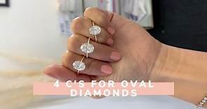 4 C's for Oval Diamonds