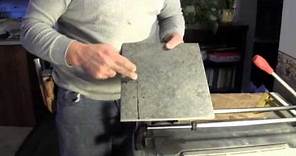 How To Cut Porcelain Tile-using a tile cutter