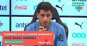 José María Giménez elogia a Paolo Guerrero previo al PERÚ vs URUGUAY | CONFERENCIA