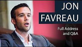 Jon Favreau | Life as Obama's Speechwriter | Full Address and Q&A