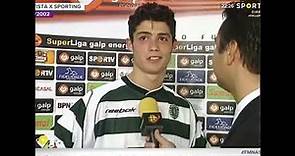 A 1ª Entrevista de CRISTIANO RONALDO (Sport TV - 2002).